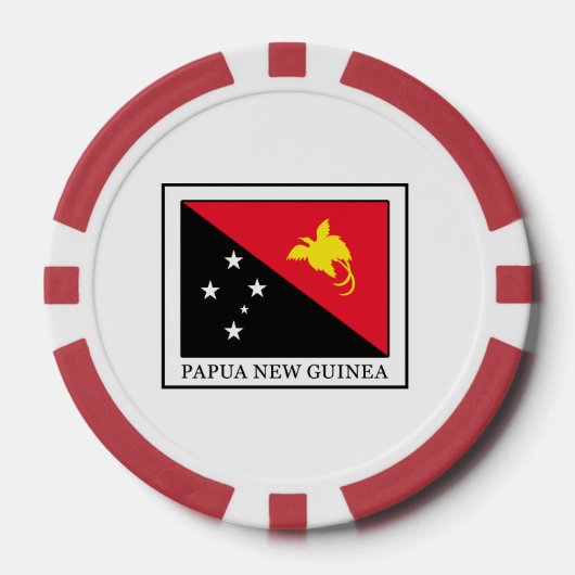 Papoea-Nieuw-Guinea Pokerchips (Voorkant)