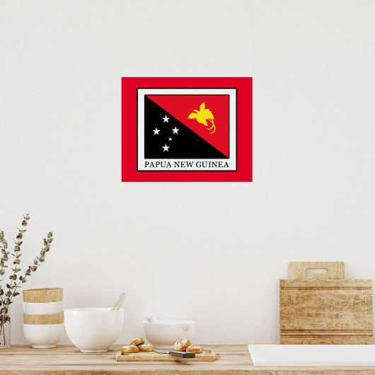 Papoea-Nieuw-Guinea Poster (Keuken)