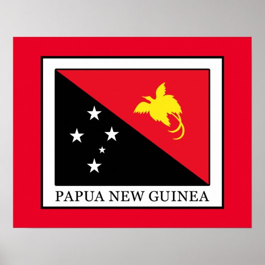 Papoea-Nieuw-Guinea Poster (Voorkant)