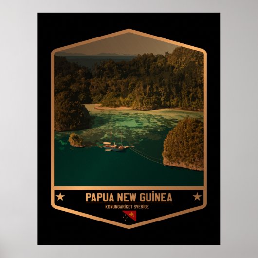 Papoea-Nieuw-Guinea Poster (Voorkant)