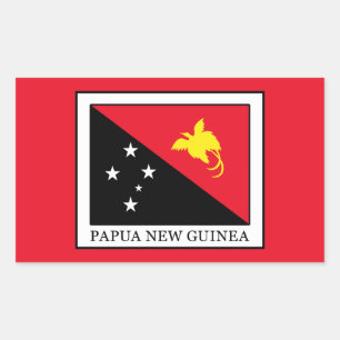 Papoea-Nieuw-Guinea Rechthoekige Sticker