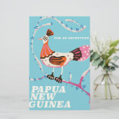 Papoea-Nieuw-Guinea Reisposter Briefpapier (Staand voorkant)