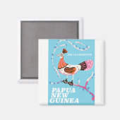Papoea-Nieuw-Guinea Reisposter Magneet (Voorkant / Achterkant)