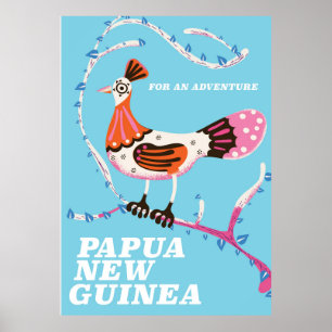 Papoea-Nieuw-Guinea Reisposter Poster