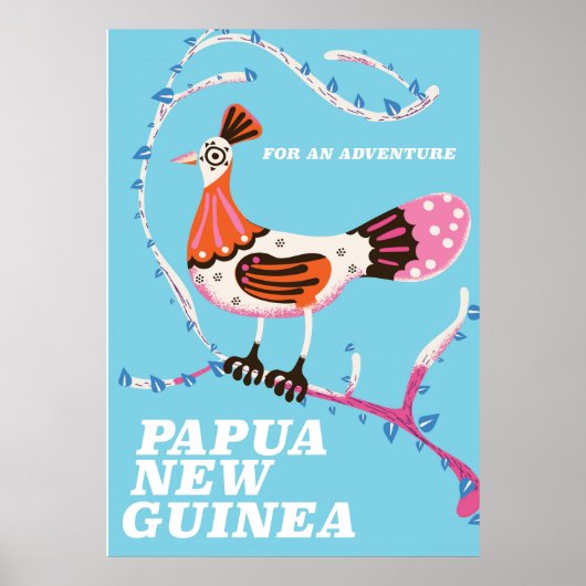 Papoea-Nieuw-Guinea Reisposter Poster (Voorkant)