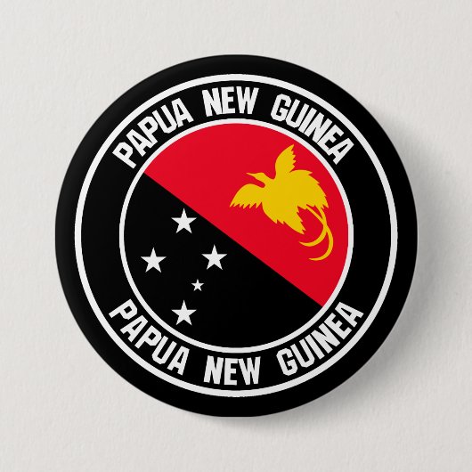 Papoea-Nieuw-Guinea Ronde Button 7,6 Cm (Voorkant)
