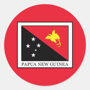 Papoea-Nieuw-Guinea Ronde Sticker