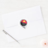 Papoea-Nieuw-Guinea Ronde Sticker (Envelop)
