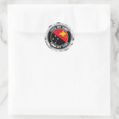 Papoea-Nieuw-Guinea Ronde Sticker (Tas)
