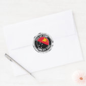 Papoea-Nieuw-Guinea Ronde Sticker (Envelop)