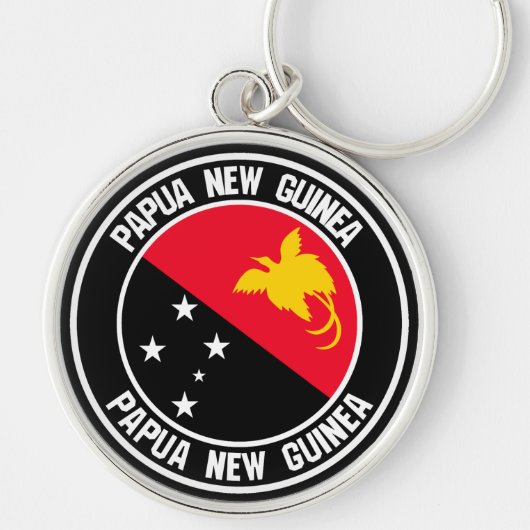 Papoea-Nieuw-Guinea Sleutelhanger (Voorkant)