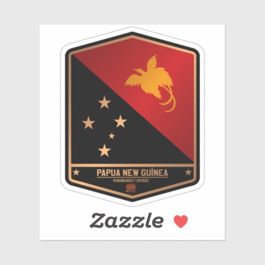 Papoea-Nieuw-Guinea Sticker (Vel)