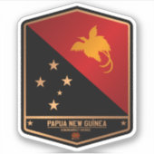 Papoea-Nieuw-Guinea Sticker (Voorkant)