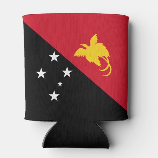 Papoea-Nieuw-Guinea vlag Blikjeskoeler (Achterkant)