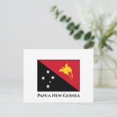 Papoea-Nieuw-Guinea vlag Briefkaart (Staand voorkant)