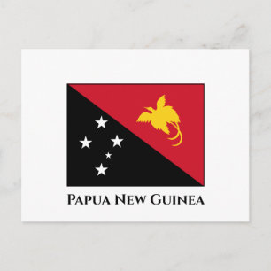 Papoea-Nieuw-Guinea vlag Briefkaart