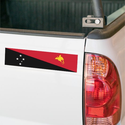 Papoea-Nieuw-Guinea vlag Bumpersticker (Op Truck)