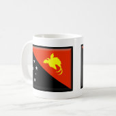 Papoea-Nieuw-Guinea vlag Koffiemok (Voorkant links)