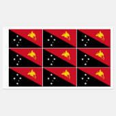 Papoea-Nieuw-Guinea vlag Labels (Vel)