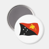 Papoea-Nieuw-Guinea Vlag Magnet (Voorkant / Achterkant)