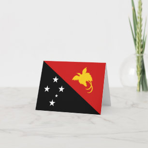 Papoea-Nieuw-Guinea Vlag Notitiekaart