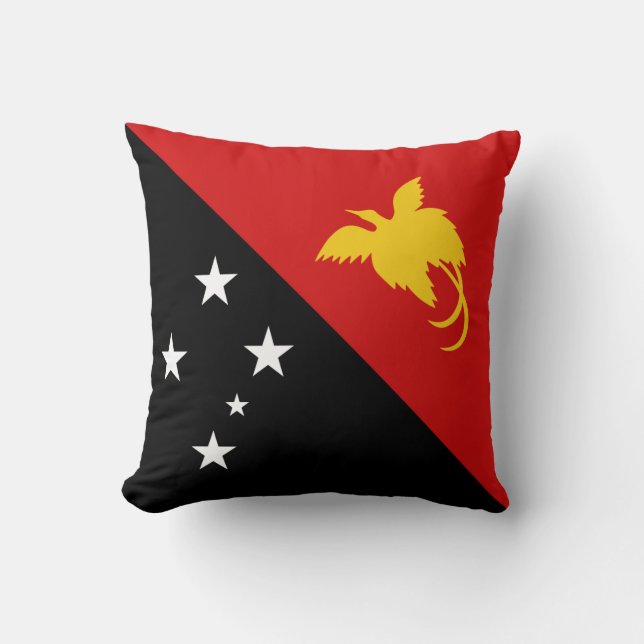 Papoea-Nieuw-Guinea Vlag pijlstang Kussen (Voorkant)
