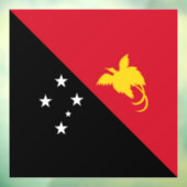 Papoea-Nieuw-Guinea vlag Raamsticker (Vel 3)