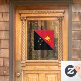 Papoea-Nieuw-Guinea vlag Raamsticker