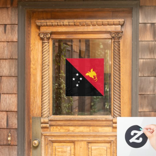 Papoea-Nieuw-Guinea vlag Raamsticker (Huis Deur)