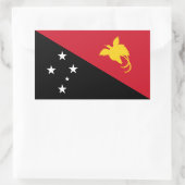 Papoea-Nieuw-Guinea vlag Rechthoekige Sticker (Tas)