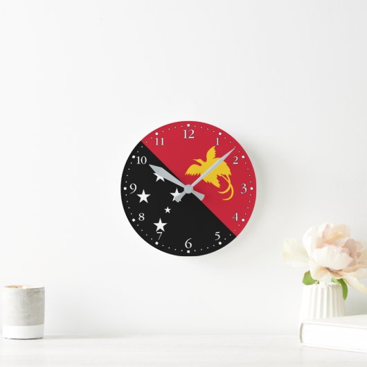 Papoea-Nieuw-Guinea vlag Ronde Klok (Huis)