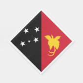 Papoea-Nieuw-Guinea vlag Servet (Hoek)
