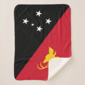 Papoea-Nieuw-Guinea vlag Sherpa Deken (Voorkant)