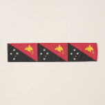 Papoea-Nieuw-Guinea vlag Sjaal<br><div class="desc">Patriottische vlag van Papoea-Nieuw-Guinea.</div>
