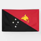 Papoea-Nieuw-Guinea vlag Spandoek (Horizontaal)