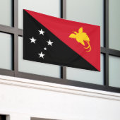 Papoea-Nieuw-Guinea vlag Spandoek (Buitenkant Gebouw)