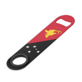 Papoea-Nieuw-Guinea vlag Speed Flessenopener (Voorkant Gekanteld)