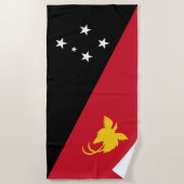 Papoea-Nieuw-Guinea vlag Strandlaken (Voorkant)