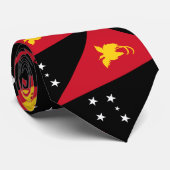 Papoea-Nieuw-Guinea vlag Stropdas (Opgerold)