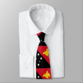 Papoea-Nieuw-Guinea vlag Stropdas (Gebonden)