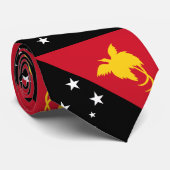 Papoea-Nieuw-Guinea vlag Stropdas (Opgerold)