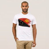 Papoea-Nieuw-Guinea Vlag T-Shirt (Voorkant volledig)