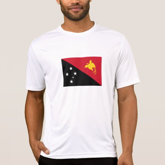 Papoea-Nieuw-Guinea vlag T-shirt (Voorkant)