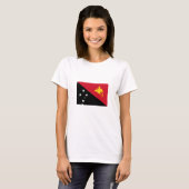 Papoea-Nieuw-Guinea vlag T-shirt (Voorkant volledig)