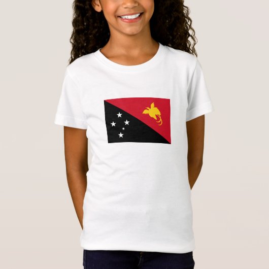 Papoea-Nieuw-Guinea vlag T-shirt (Voorkant)