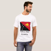 Papoea-Nieuw-Guinea vlag T-shirt (Voorkant volledig)