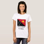 Papoea-Nieuw-Guinea vlag T-shirt (Voorkant volledig)