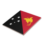 Papoea-Nieuw-Guinea vlag Tegeltje (Zijkant)
