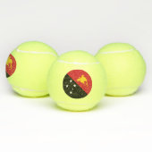 Papoea-Nieuw-Guinea vlag Tennisballen (Multi)