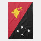 Papoea-Nieuw-Guinea vlag Theedoek (Verticaal)